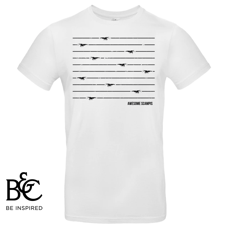 T-Shirt Awesome Scampis Linien White
