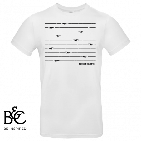 T-Shirt Awesome Scampis Linien White