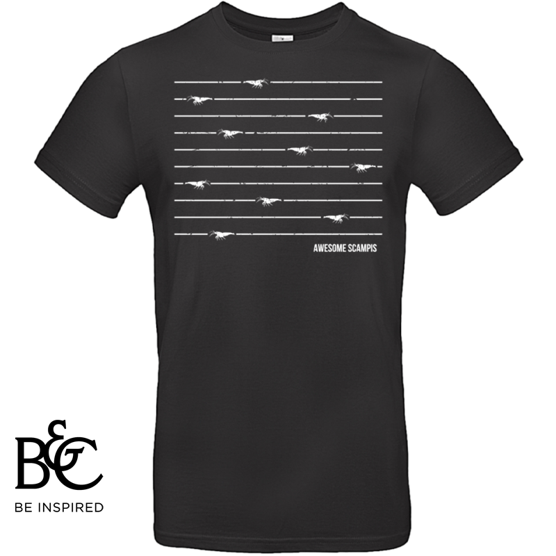 T-Shirt Awesome Scampis Linien Black