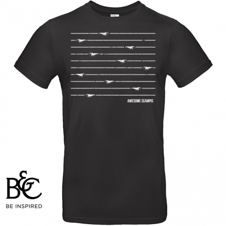 T-Shirt Awesome Scampis Linien Black